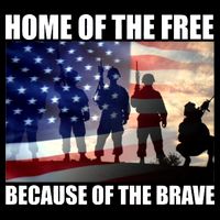 Home Of The Free Because Of The Brave Drawstring Bag