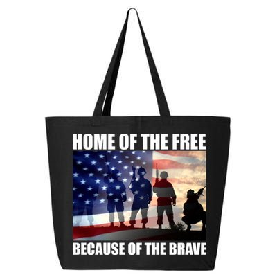 Home Of The Free Because Of The Brave 25L Jumbo Tote