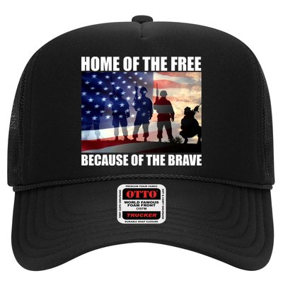 Home Of The Free Because Of The Brave Trucker Hat