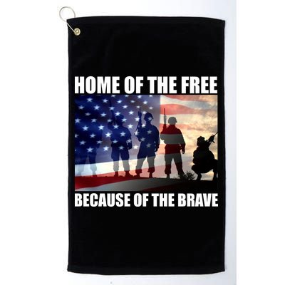 Home Of The Free Because Of The Brave Golf Towel