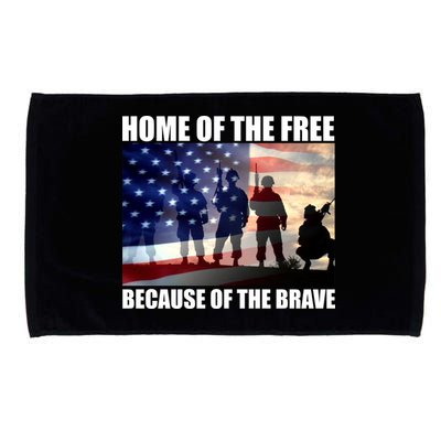 Home Of The Free Because Of The Brave Microfiber Hand Towel