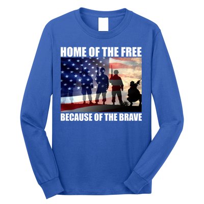 Home Of The Free Because Of The Brave Long Sleeve Shirt