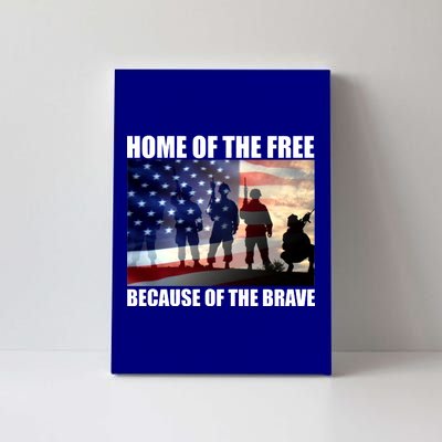 Home Of The Free Because Of The Brave Canvas