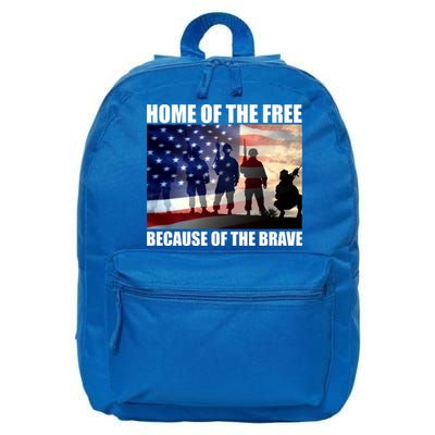 Home Of The Free Because Of The Brave 16 in Basic Backpack