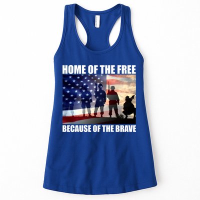Home Of The Free Because Of The Brave Womens Tank Top