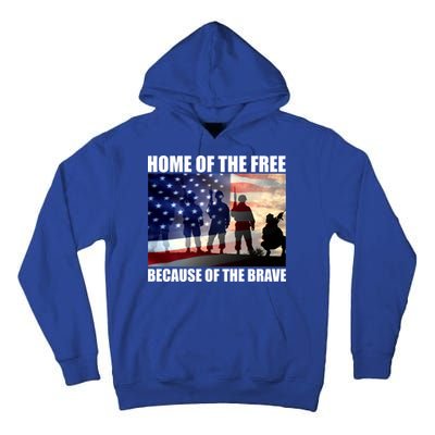 Home Of The Free Because Of The Brave Tall Hoodie