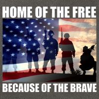 Home Of The Free Because Of The Brave Cotton Canvas Backpack