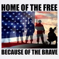 Home Of The Free Because Of The Brave Garment-Dyed Sweatshirt