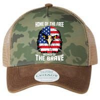 Home Of The Free Because Of The Brave Bald Eagle Legacy Tie Dye Trucker Hat