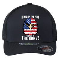 Home Of The Free Because Of The Brave Bald Eagle Flexfit Unipanel Trucker Cap