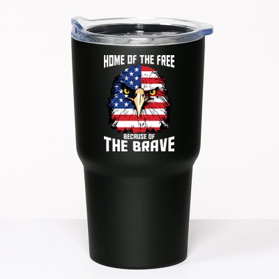 Home Of The Free Because Of The Brave Bald Eagle Tumbler