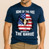 Home Of The Free Because Of The Brave Bald Eagle Performance Shirt