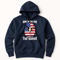 Home Of The Free Because Of The Brave Bald Eagle Hoodie