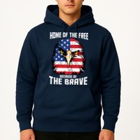 Home Of The Free Because Of The Brave Bald Eagle Hoodie