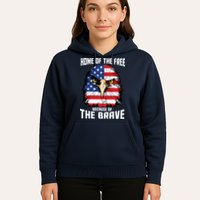 Home Of The Free Because Of The Brave Bald Eagle Hoodie