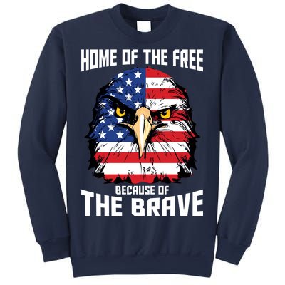 Home Of The Free Because Of The Brave Bald Eagle Sweatshirt