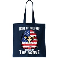 Home Of The Free Because Of The Brave Bald Eagle Bag