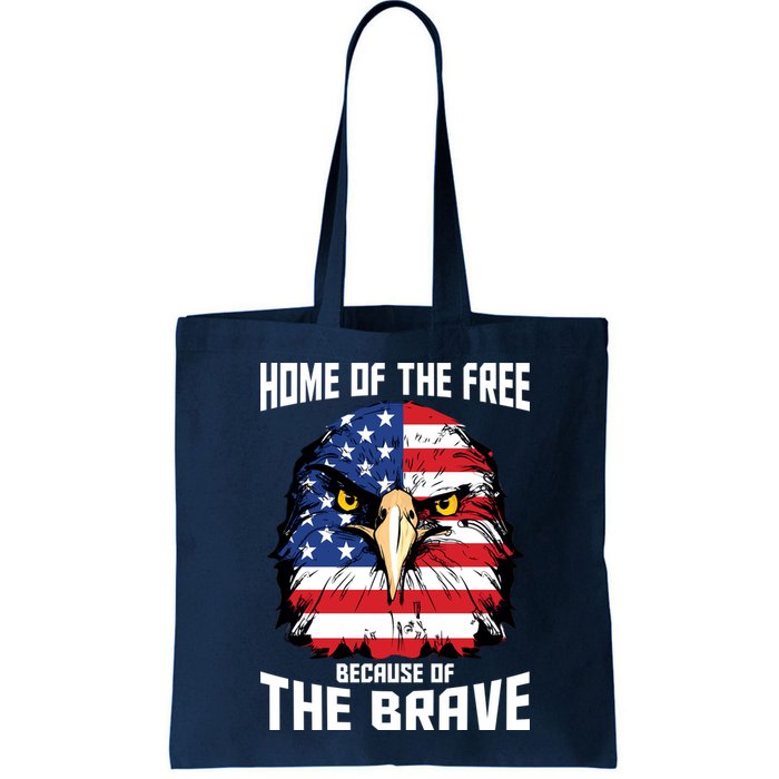Home Of The Free Because Of The Brave Bald Eagle Bag