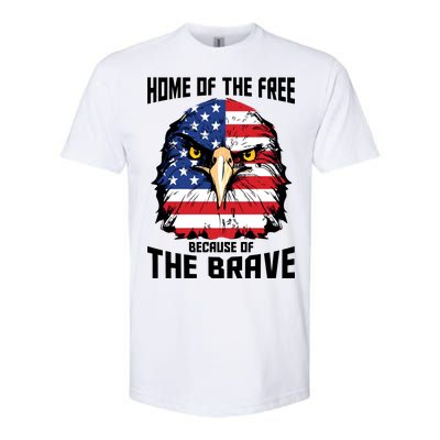 Home Of The Free Because Of The Brave Bald Eagle Softstyle® CVC T-Shirt