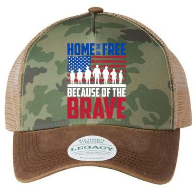 Home Of The Free Because Of The Brave Memorial Day Legacy Tie Dye Trucker Hat