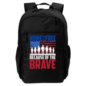 Home Of The Free Because Of The Brave Memorial Day Daily Commute Backpack