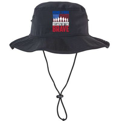 Home Of The Free Because Of The Brave Memorial Day Bucket Hat