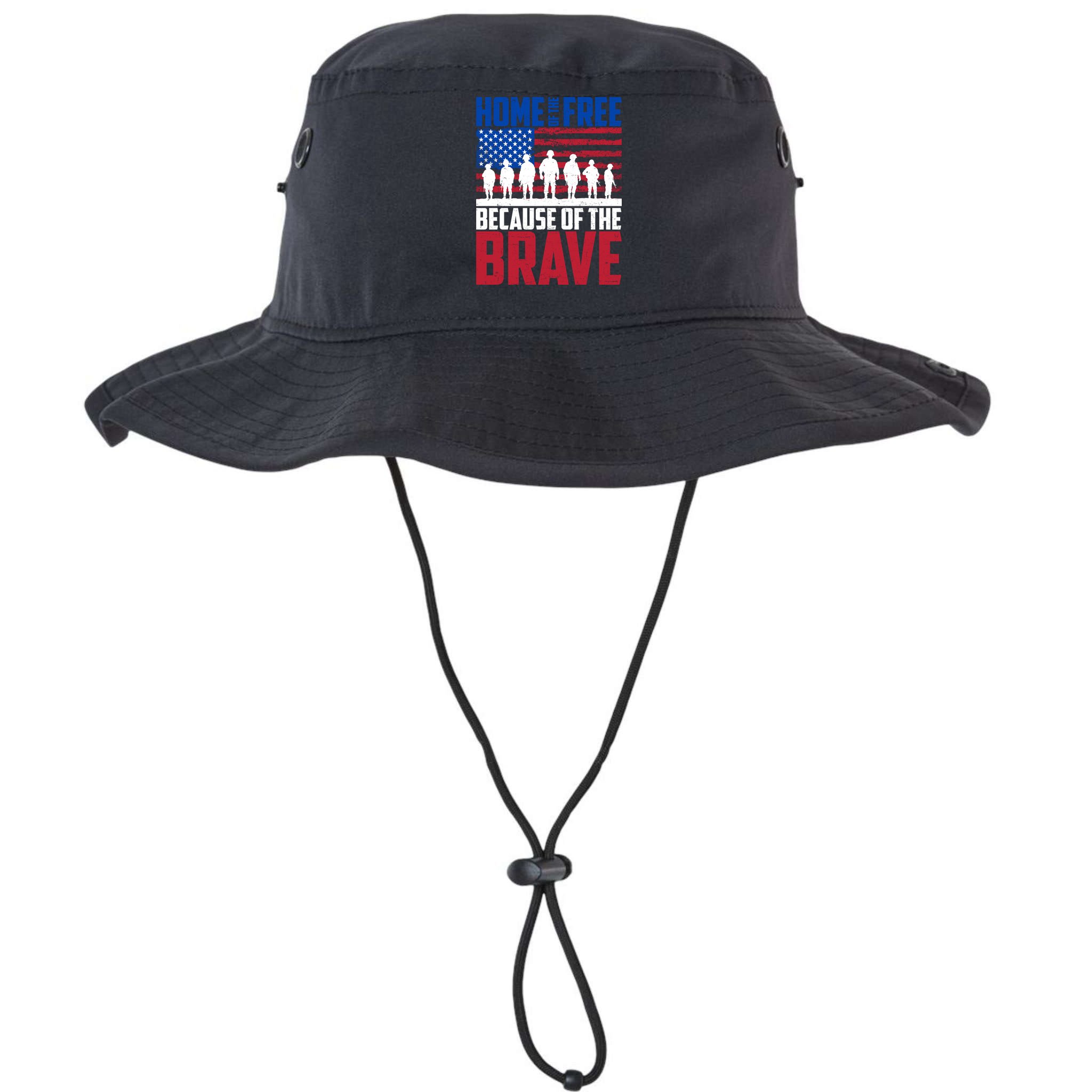 Home Of The Free Because Of The Brave Memorial Day Bucket Hat