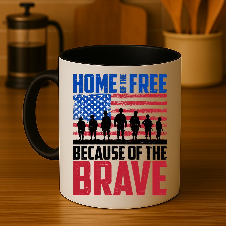 Home Of The Free Because Of The Brave Memorial Day Mug