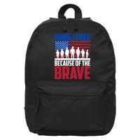 Home Of The Free Because Of The Brave Memorial Day 16 in Basic Backpack