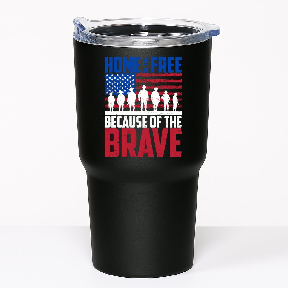 Home Of The Free Because Of The Brave Memorial Day Tumbler