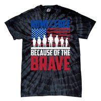 Home Of The Free Because Of The Brave Memorial Day Tie-Dye T-Shirt