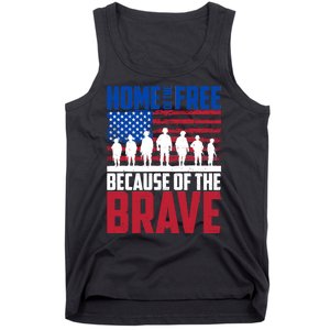 Home Of The Free Because Of The Brave Memorial Day Tank Top