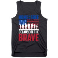 Home Of The Free Because Of The Brave Memorial Day Tank Top