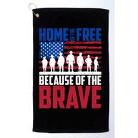 Home Of The Free Because Of The Brave Memorial Day Golf Towel