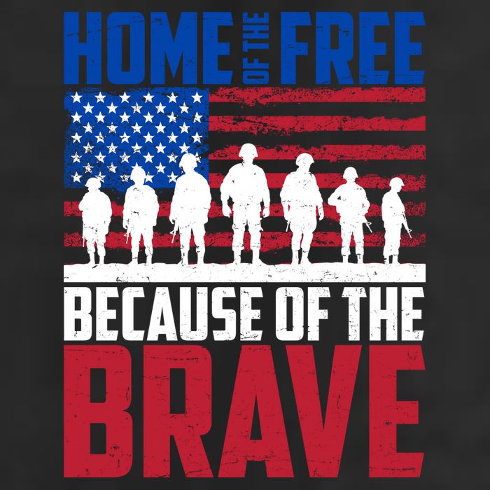Home Of The Free Because Of The Brave Memorial Day Golf Towel