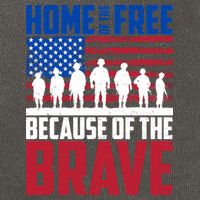 Home Of The Free Because Of The Brave Memorial Day Cotton Canvas Backpack