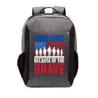 Home Of The Free Because Of The Brave Memorial Day Vector Backpack