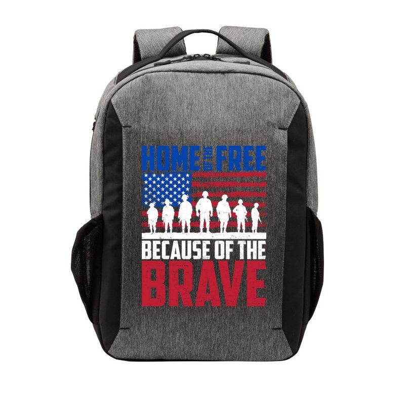 Home Of The Free Because Of The Brave Memorial Day Vector Backpack