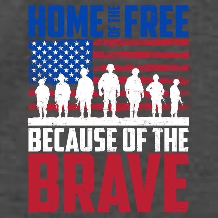 Home Of The Free Because Of The Brave Memorial Day Vector Backpack