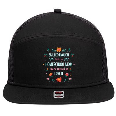 Home School Mom 7 Panel Mesh Trucker Snapback Hat