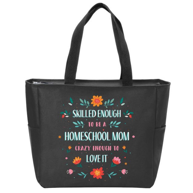 Home School Mom Zip Tote Bag