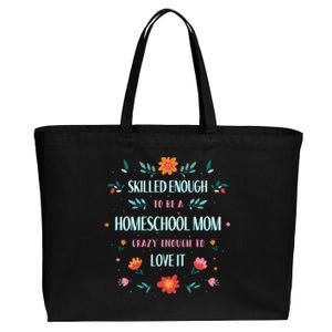 Home School Mom Cotton Canvas Jumbo Tote