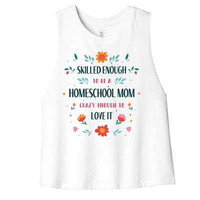 Home School Mom Women's Racerback Cropped Tank