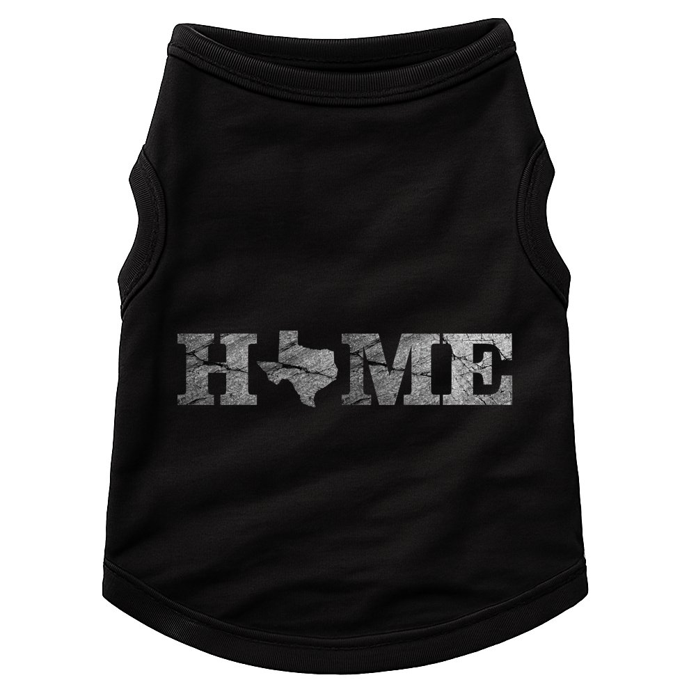 Home Texas State Map Stone Logo Doggie Tank