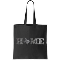 Home Texas State Map Stone Logo Tote Bag