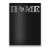 Home Texas State Map Stone Logo Poster