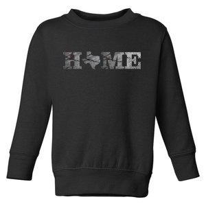 Home Texas State Map Stone Logo Toddler Sweatshirt