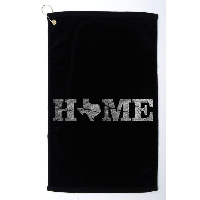 Home Texas State Map Stone Logo Golf Towel