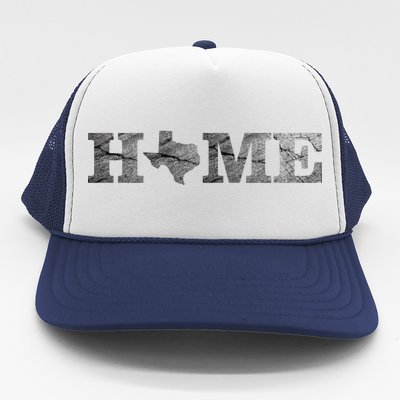 Home Texas State Map Stone Logo Trucker Hat