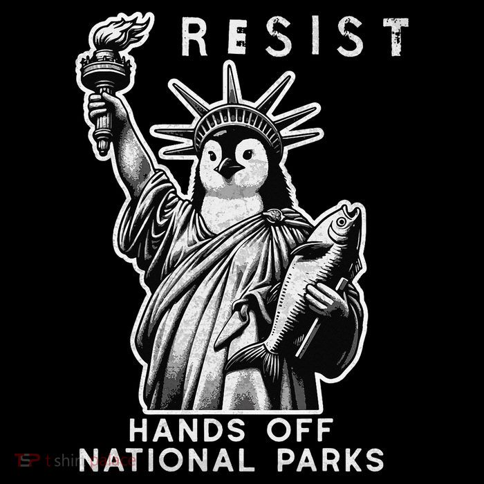 Hands Off National Parks Penguin Resist Protest ALT US Impact Tech Backpack